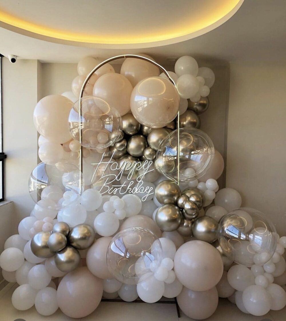 ścianka balonowa urodziny balony na otwarcie balony Ścianka balonowa na 18 urodziny
