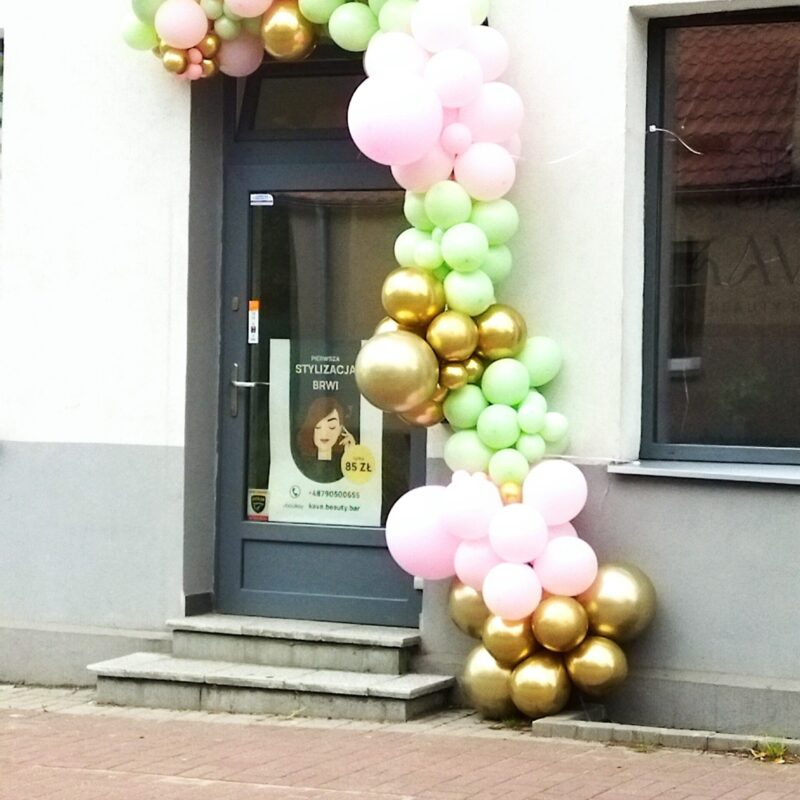 girlanda z balonów organiczna girlanda z balonów balony na otwacie