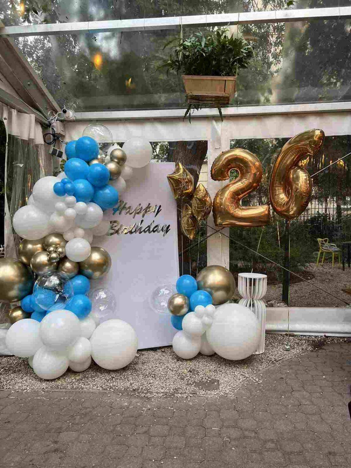 Ścianka balonowa “happy birthday”, ozdoby z balonów Trójmiasto