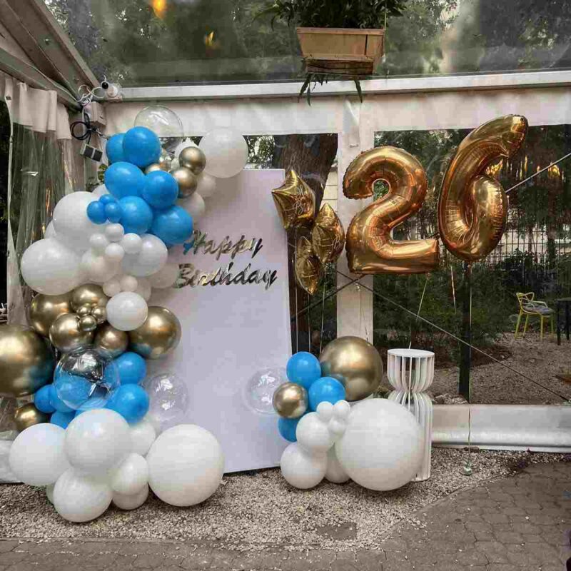 Ścianka balonowa “happy birthday”, ozdoby z balonów Trójmiasto