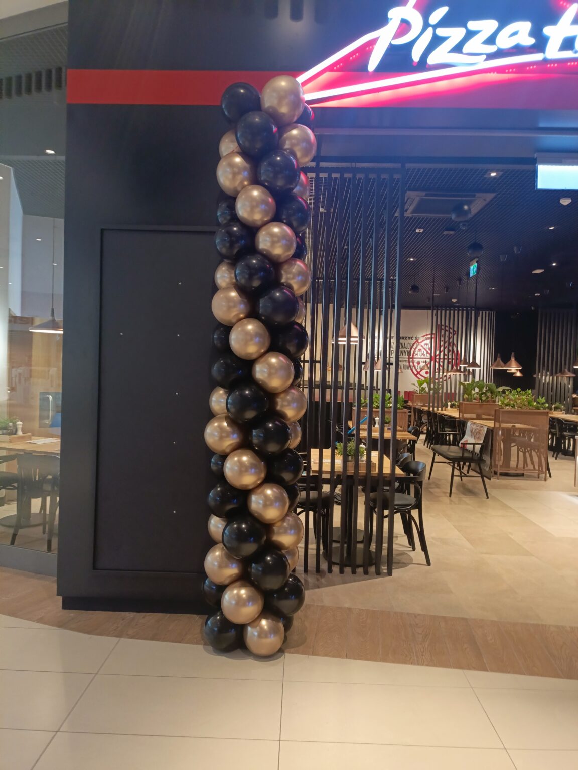 kolumny balonowe girlanda balonowe zwykła