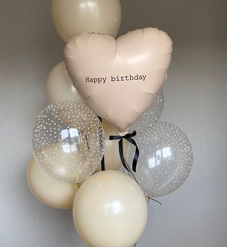 Balony z helem zestaw dla niej