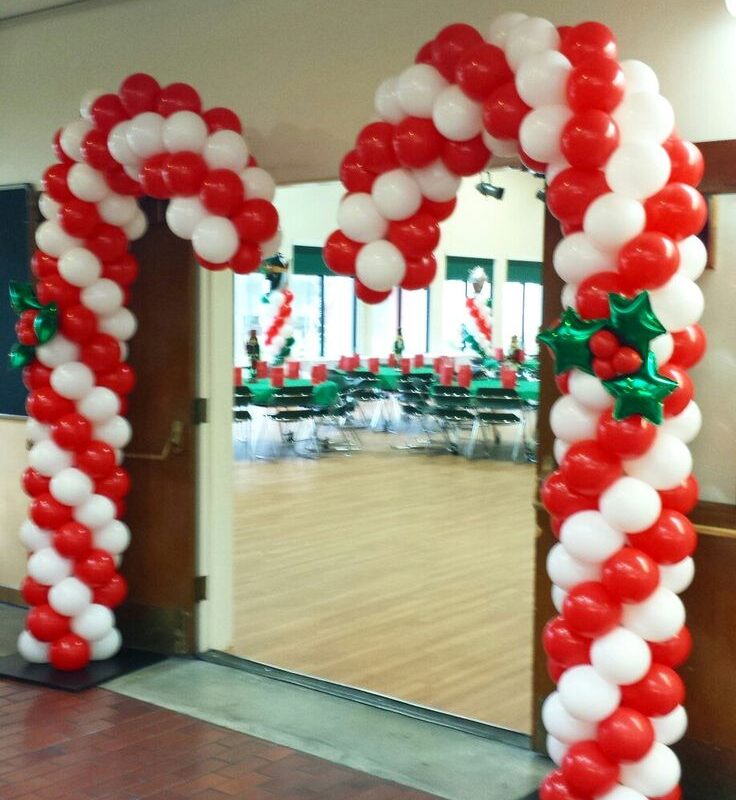 Świąteczne słupki balonowe Łaski