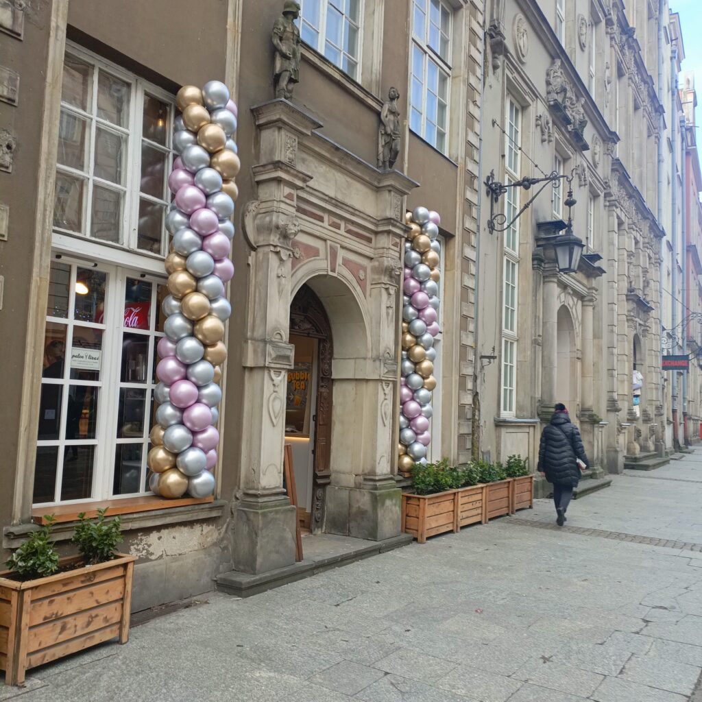 Girlanda balonowa z balonów chrom girlanda z balonów chromowanych
