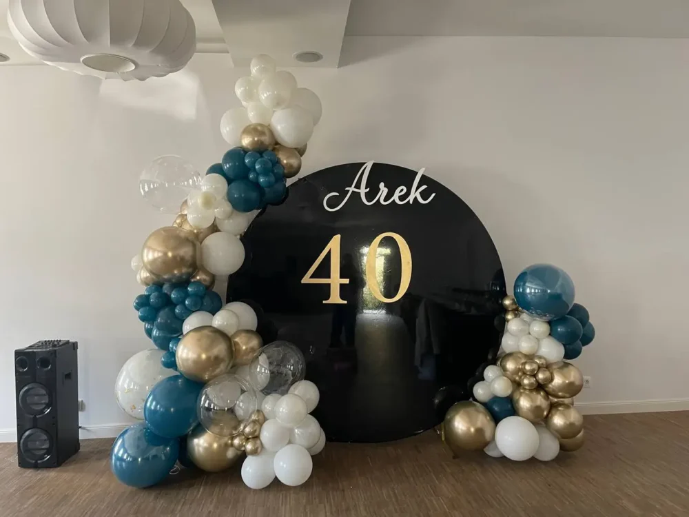 Egańska ścianka na 40 urodziny