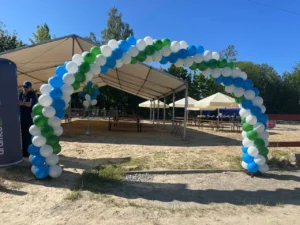 Luk z balonów w Gdansku - Dekoracje z balonów na otwarcie łuk balonowy